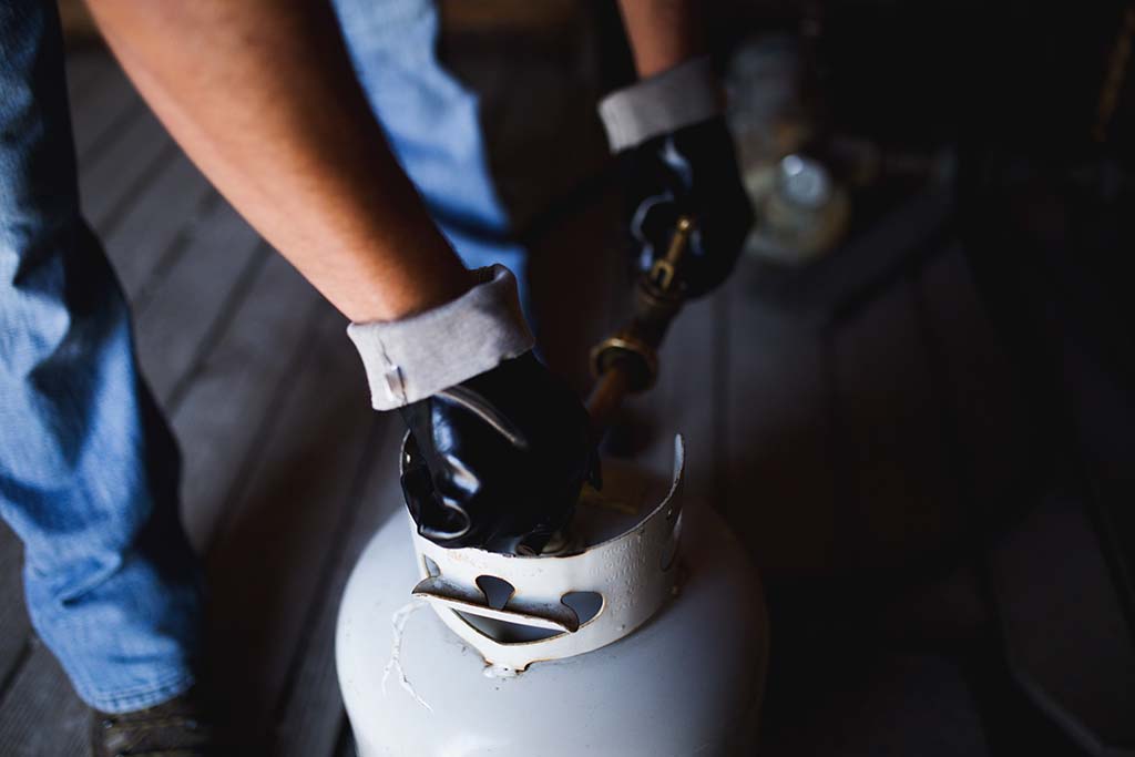 Refilling Propane Cylinder